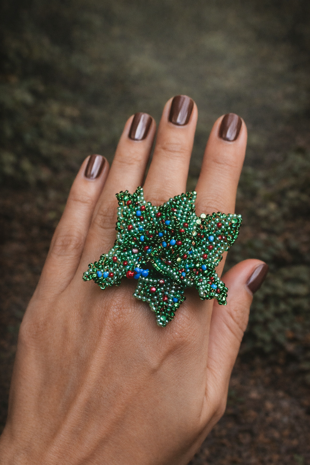 Anillo, Tipo Flor Verde